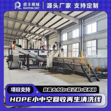 HDPE小中空处置化设备 塑料板凳破碎处理机器 椰奶瓶回收利用设备