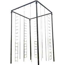 训练旋梯双人款 四柱秋千体能训练双人旋梯荡椅