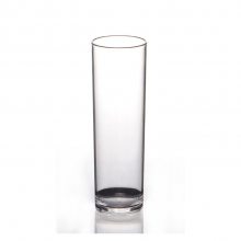 东莞环保食品级塑料直身杯7oz透明塑料果汁友链牛奶杯PC不碎杯