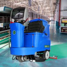 中型洗地机物流仓库环氧地面双刷拖地车自动扫洗擦地一体YSD-850
