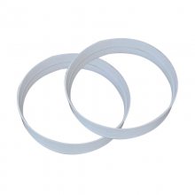 pp风管套环 pp接头 pp管箍 塑料承插直接直通 风管配件 熙塑诚环保