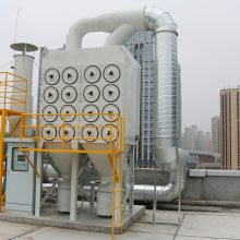 万景环保脉冲滤筒除尘器采用脉冲喷吹清灰方式工程案例