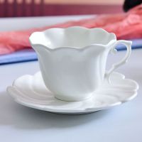 唐山达美瓷业批发纯白骨质瓷咖啡杯 陶瓷杯碟套装 定制礼品咖啡具