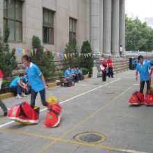 快乐大脚竞走鞋 心悦趣味运动会器材 财源滚滚 龟兔赛跑pvc充气玩具 沙包掷准比赛规则 木质协力竞走