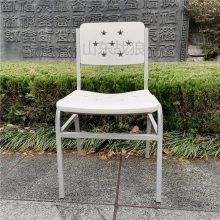 匠军学习灰白色学习椅 餐桌营房用餐厅制式椅子