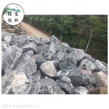 雅安黑山石假山，庭院花园鱼池造景，乐山黑山石批发