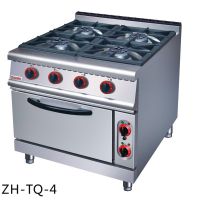 JUSTA佳斯特四头燃气煲仔炉连电焗炉ZH-TQ-4 四头煲仔炉连烤箱炊