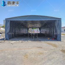 苏 州鑫建华定制推拉帐篷 活动伸缩雨棚布 固定雨棚