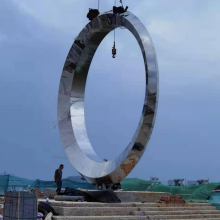 不锈钢圆环装置顺利完工