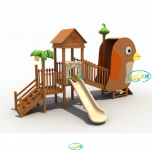 室内儿童滑滑梯幼儿园室内木质滑梯家庭滑梯攀爬架木质拓展游乐设施