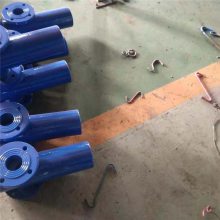 河北腾泰 现货DN300全通径法兰过滤器 法兰管道排污阀 焊接T型蓝式过滤器