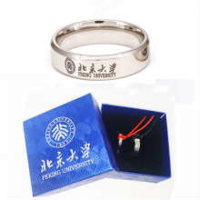 定制大学生毕业戒指 礼物纪念品 logo戒***制厂