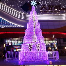 圣诞树户外室外灯光树商场酒店装饰美陈圣诞树制作大型豪华圣诞树