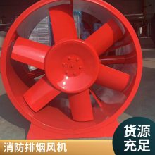 3C消防排烟风机 HTF单速双速轴流风机 工业厂房商场通风防腐HTF型高温消防单速排烟风机