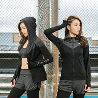 2018秋冬新款速干衣跑步运动套装 修身显瘦专业瑜伽服 女五件套装