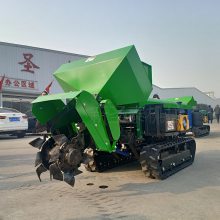 遥控自走式果园开沟机 遥控履带式开沟机