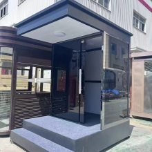 值班室岗亭 玻璃岗亭 喷漆岗亭 同创定制岗亭厂家