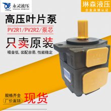 叶片泵PV2R1永灵YLC定量高压低噪音油泵PV2R2泵芯PV2R3电机单泵双
