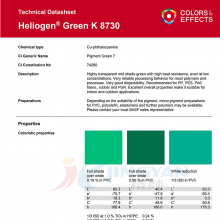 ˹K8730̪ݼлBASF Heliogen Green K8730͸7