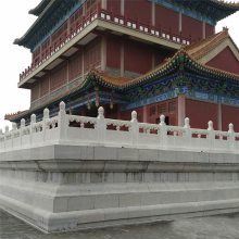 旅游景點石雕欄桿 鐘樓石材雕花防護圍欄 堅固美觀