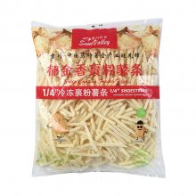 雪川郁金香1/4裹粉细薯条直薯 半成品冷冻油炸小吃 餐饮食材