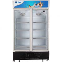 Haier/海尔商用立式展示柜 SC-450G立式双门冷藏柜 保鲜柜 饮料陈列柜