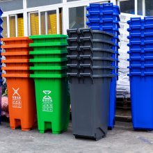 重庆供应环卫垃圾桶塑料垃圾桶可挂车垃圾桶120升垃圾桶