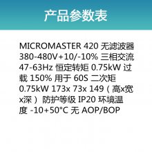 ȫ 6SE6420-2UD17-***A1,0.75kW˲MM420Ƶ