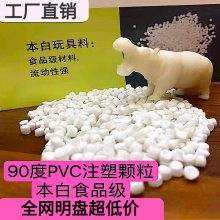 PVC塑料颗粒工厂直供批发注塑PVC食品级本白玩具公仔料