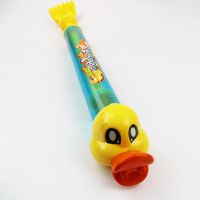 兒童小鴨雙孔水槍漂流抽拉式雙管水槍沙灘戲水玩具水炮針筒氣壓