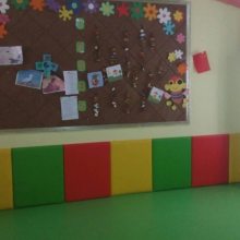 幼儿园软包国学壁画软包墙裙地垫软包