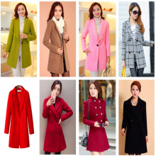2020春秋装新品女装毛呢大衣批发便宜呢子大衣女 杂款地摊批发货源