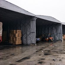 泉州安溪县户外推拉棚移动帐篷伸缩雨篷 定做大型户外仓库帐篷雨棚移动伸缩式排挡遮阳棚折叠活动推拉雨蓬厂