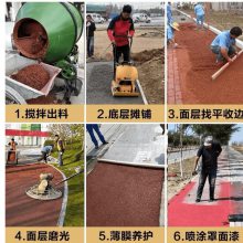 彩色透水混凝土罩面剂 高和牌 海绵城市 直接喷涂 施工简单