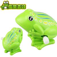 2968弹跳青蛙 怀旧发条玩具宝宝 上链弹跳青蛙 ***地摊玩具批发