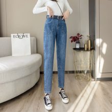 春夏牛仔裤韩版女装牛仔裤批发几元小脚裤5元库存尾货弹力哈伦裤
