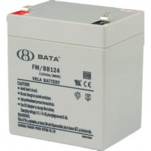 BATA鸿贝蓄电池FM/BB124 铅酸免维护12V4AH/20HR电动卷帘门用