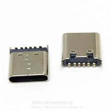 TYPE-Cĸ 6PINʽSMT H=6.5/6.8/7.4 USB6P7.4