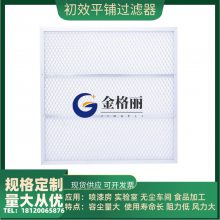 G4方形平铺初效板式空气过滤器过滤网595X595X46双面方格空调滤网