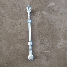 单轨吊花篮螺栓 3/4*9可自由调节 双U开体高强度镀锌收紧器