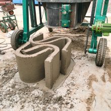 移动式水沟制砖机成型机 预制水渠机械 固定式排水沟预制机