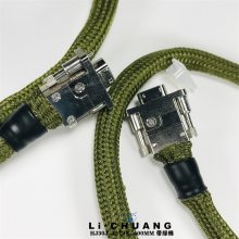 HJ30J-12TJK-400MM带绿棉 矩形连接器 HJ30J-12TJ-300MM 骊创