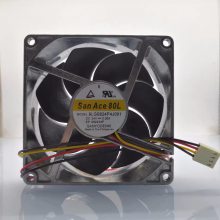 日本三洋 9LG0824P4J001 8025 24V 0.28A 4线PWM金属铝框散热风扇