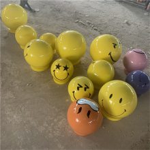 网红卡通表情包造型雕塑 玻璃钢表情包雕塑供应