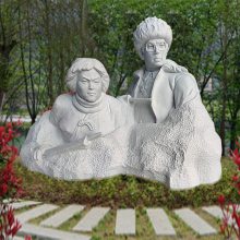 石雕革命人物雕塑汉白玉抗日战士像校园文化教育历史名人伟人肖像