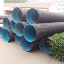 济南国标HDPE双壁波纹管DN300 pe波纹管市政排污管道