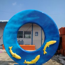 新疆流水天壶雕塑 长颈鹿雕塑系列游乐场地卡通动物雕塑