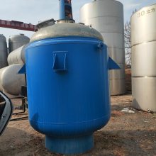 转让二手不锈钢反应釜化工混合设备内外加热盘管反应釜