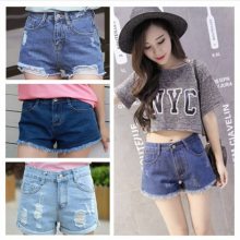 湖南湘潭女士熱銷牛仔短褲尾貨批發(fā)市場(chǎng)哪里便宜高腰休閑百搭牛仔短褲
