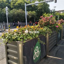 朗汀园林厂家直销道路中分带景观花箱 专业道路花箱景观提升服务商